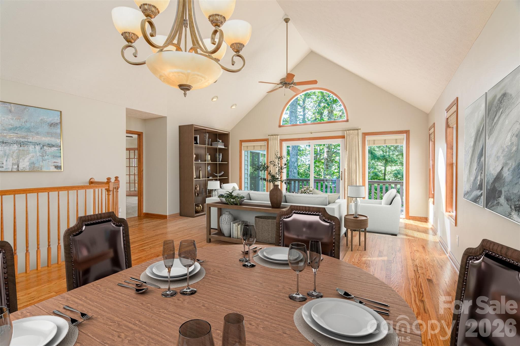 Dining Room - Virtual Staging - 299 Carriage Summitt Way, Hendersonville