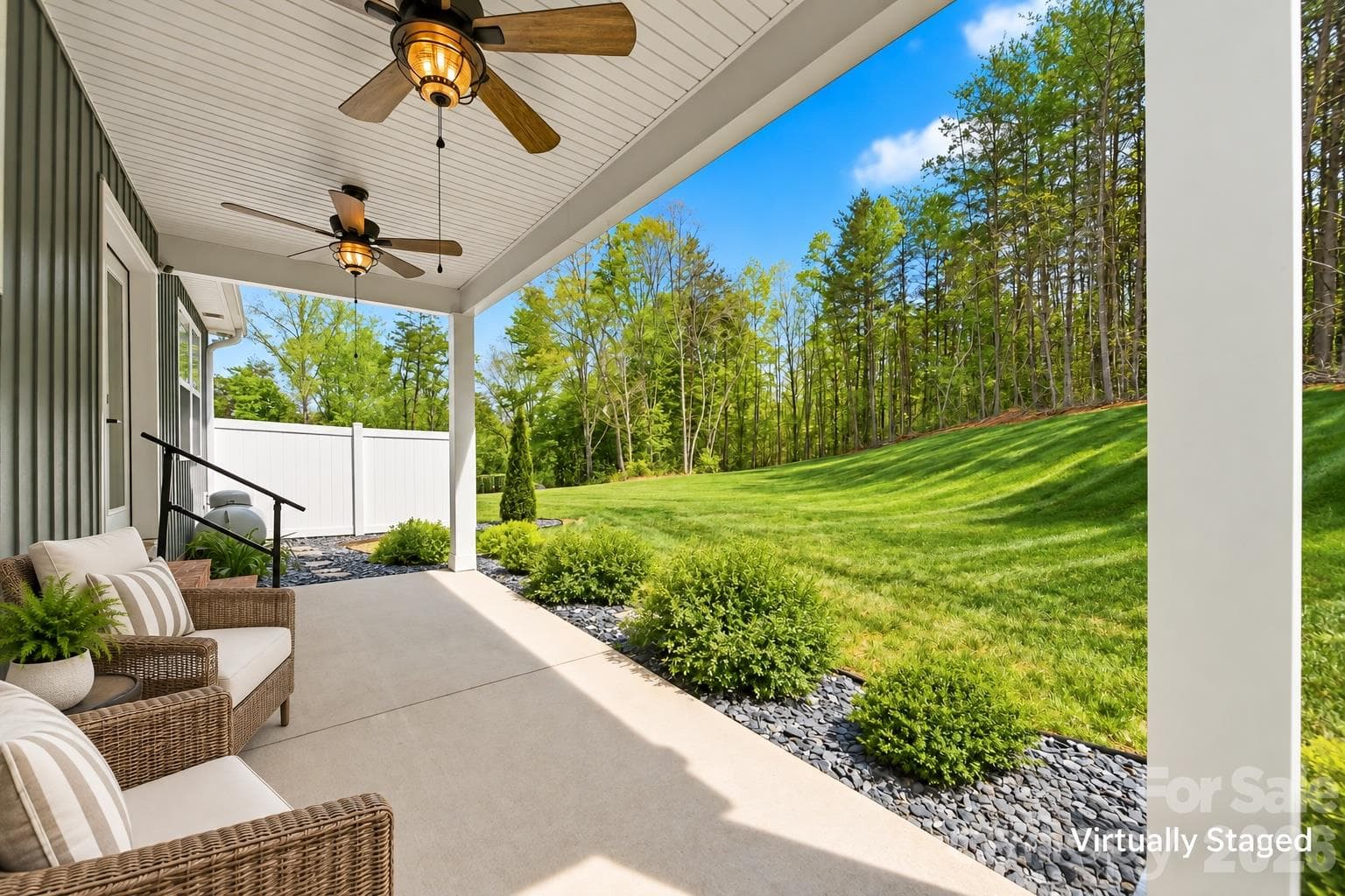 Covered Back Porch - 41 Emerson Court, Taylorsville