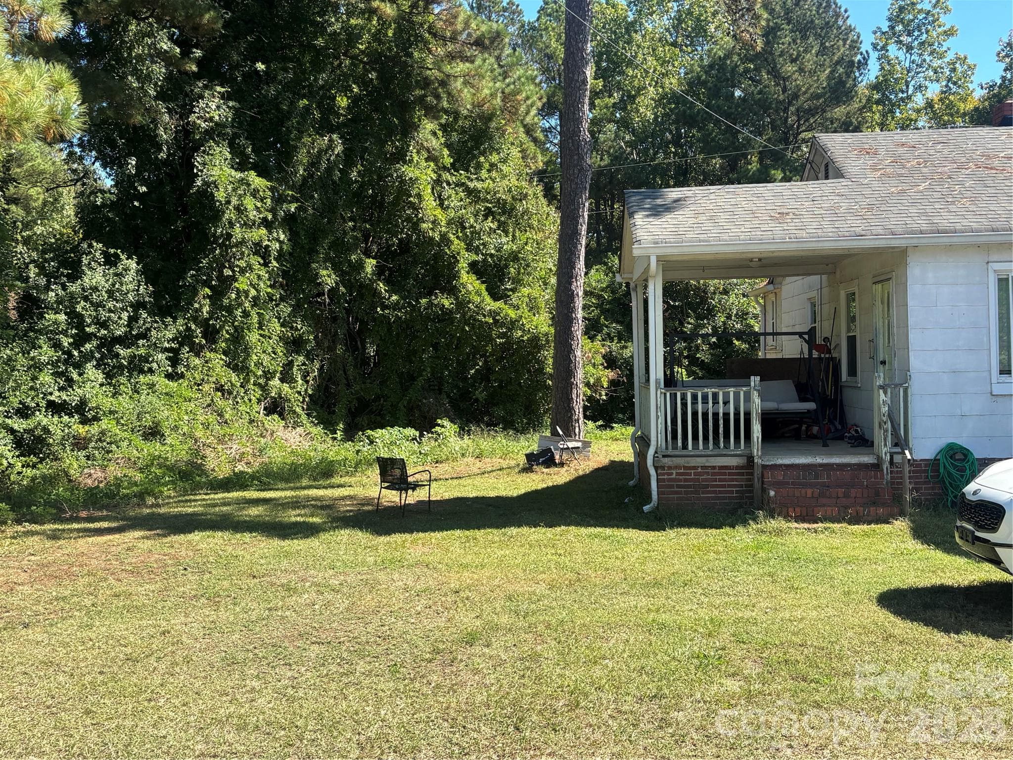 Left side view - Side porch - 2615 S Anderson Road, Catawba