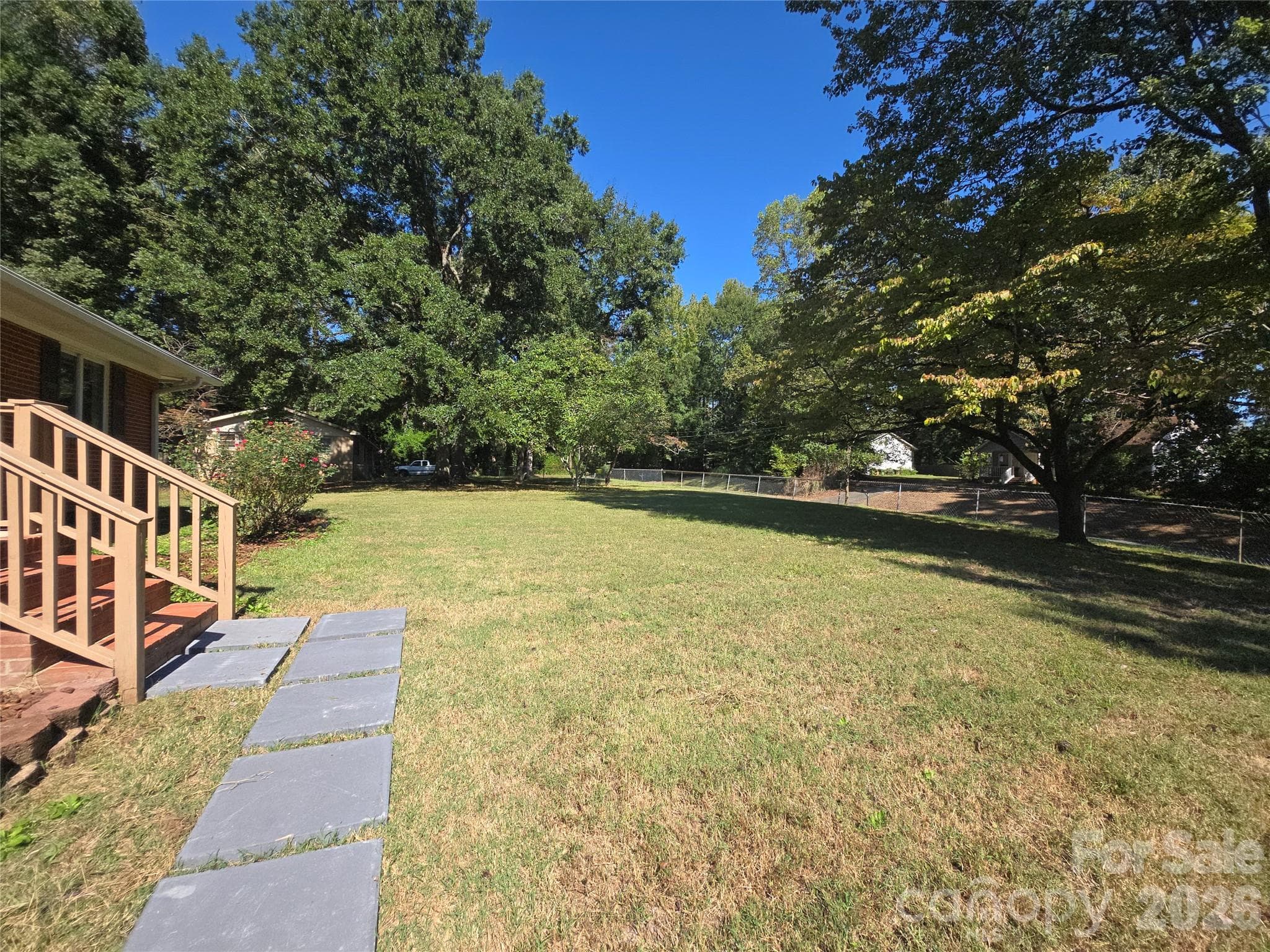 Fenced Front Yard - 1627 W Lakewood Drive, Rock Hill