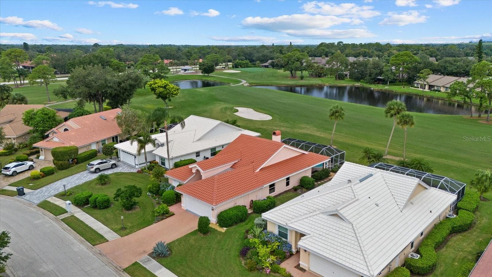 Aerial View - Home - 5815 FAIRWOODS CIR, SARASOTA
