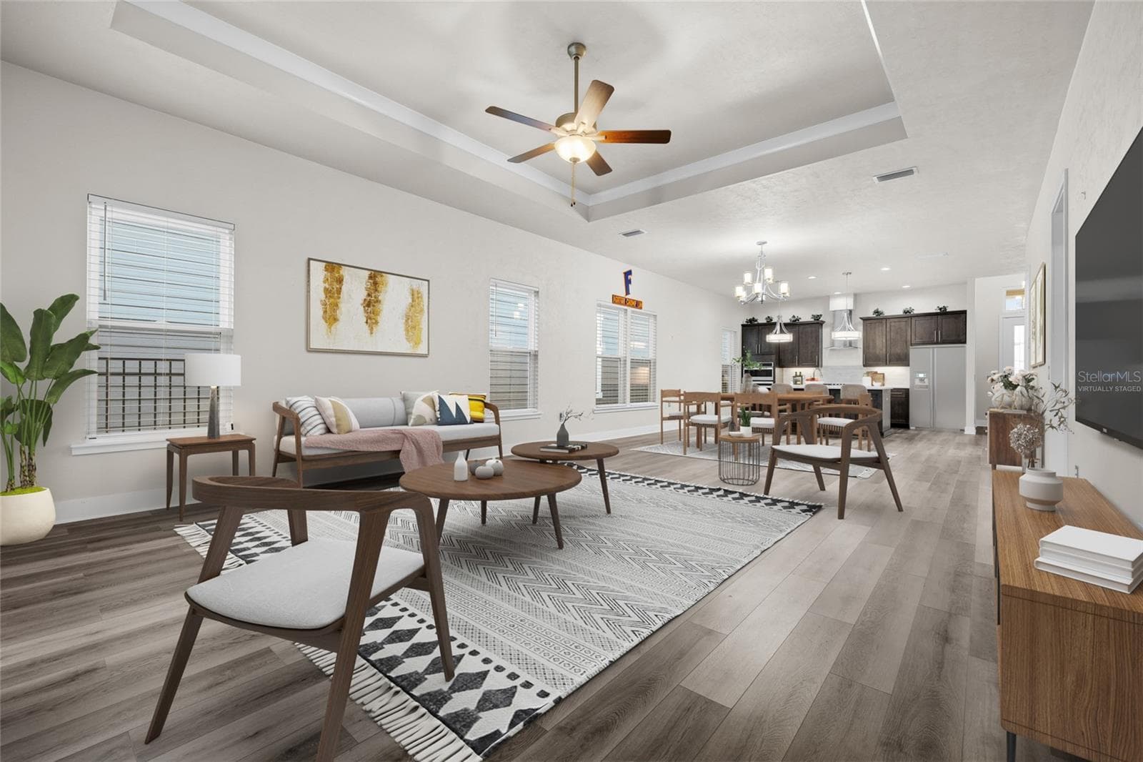 Virtually Staged Great Room - 1329 NW 132ND BLVD, NEWBERRY