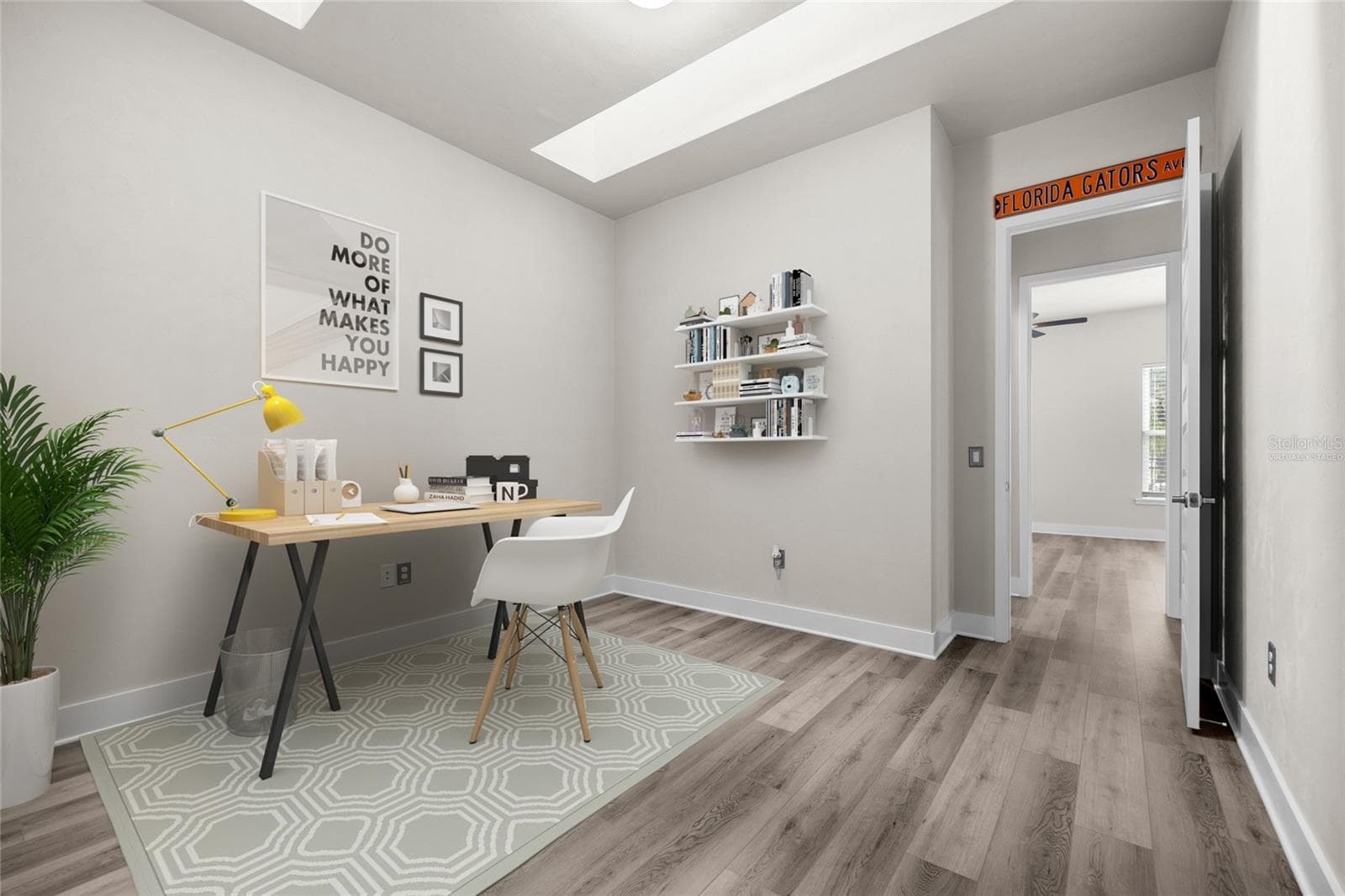 Virtually Staged Office with Skylights - 1329 NW 132ND BLVD, NEWBERRY