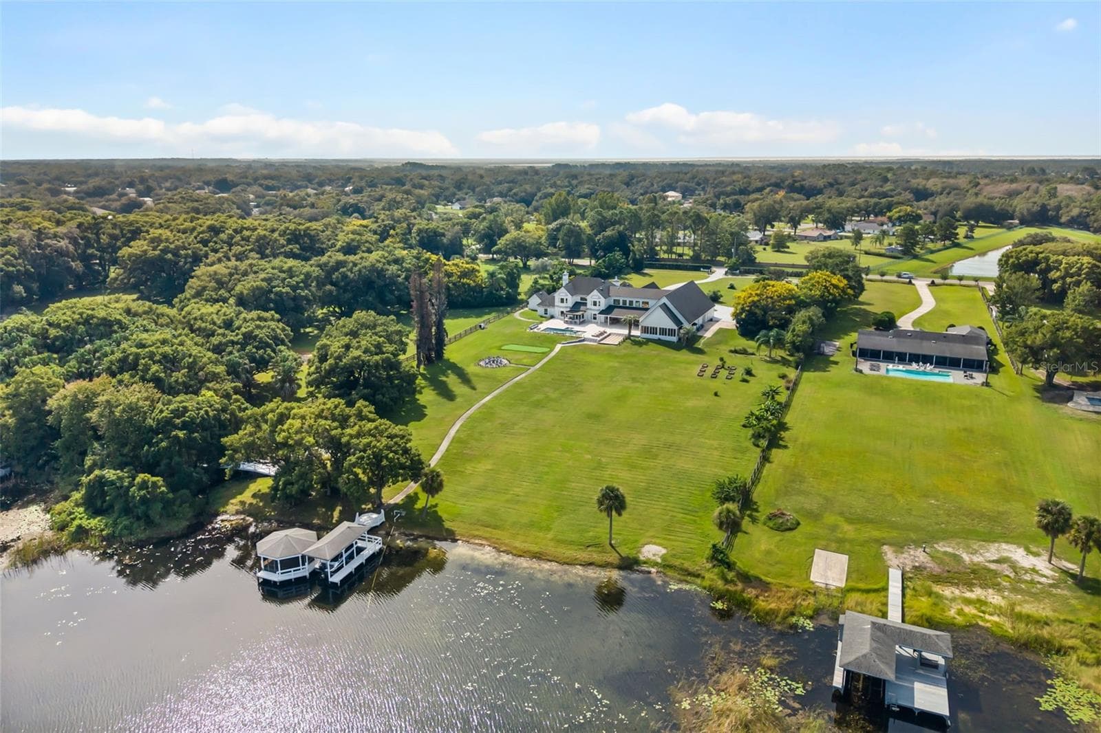 View from Lake Ola - 7703 SADLER RD, MOUNT DORA