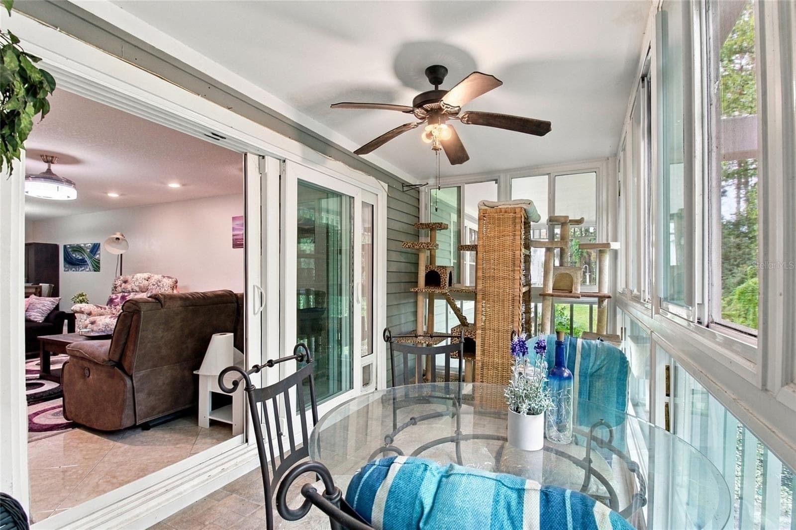 Spacious Lanai and sliders with small pet door - 2511 DOLLY BAY DR #104, PALM HARBOR