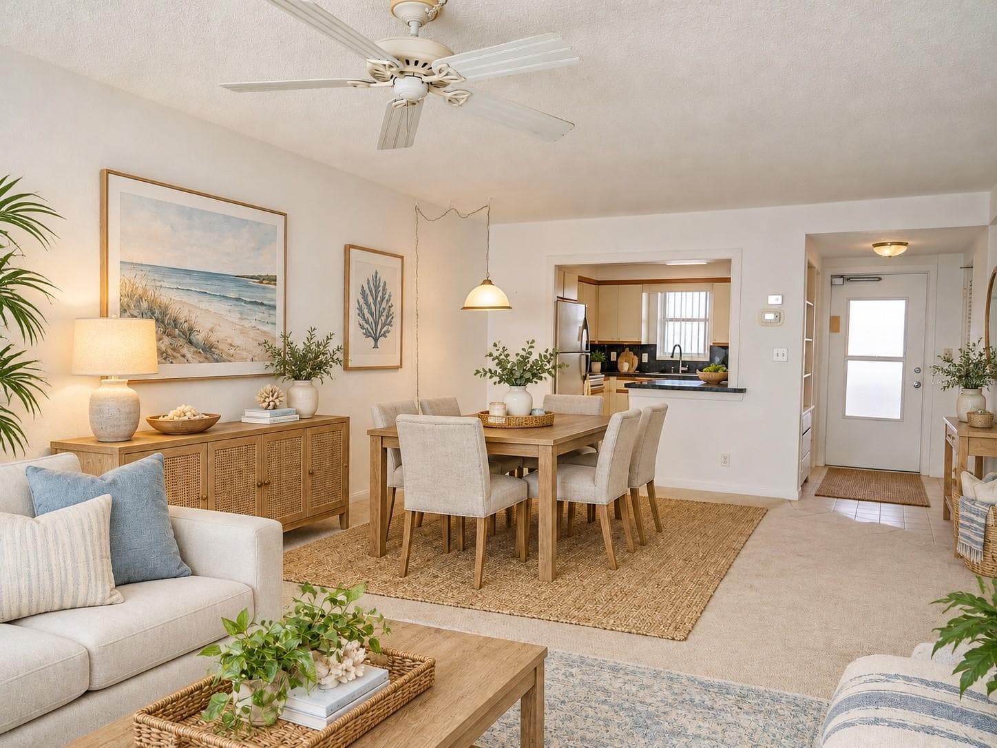 Virtually Staged Dining area - 7000 BEACH PLZ #202, ST PETE BEACH