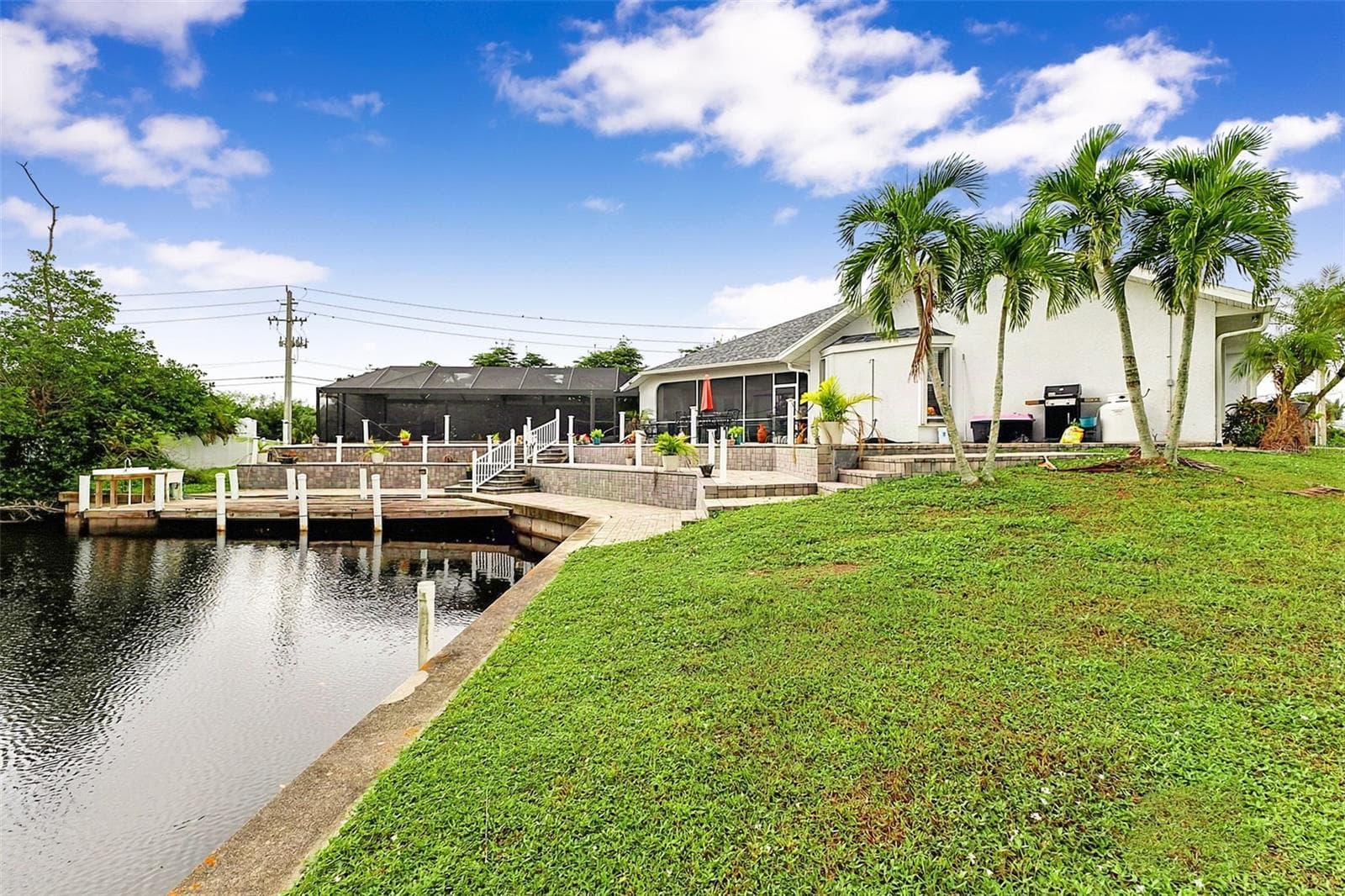 Canal and Backyard - 614 RIO VILLA DR, PUNTA GORDA