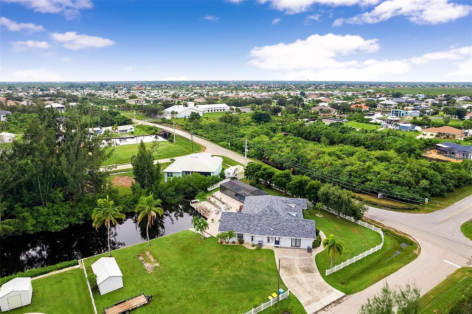 Aerial View - 614 RIO VILLA DR, PUNTA GORDA