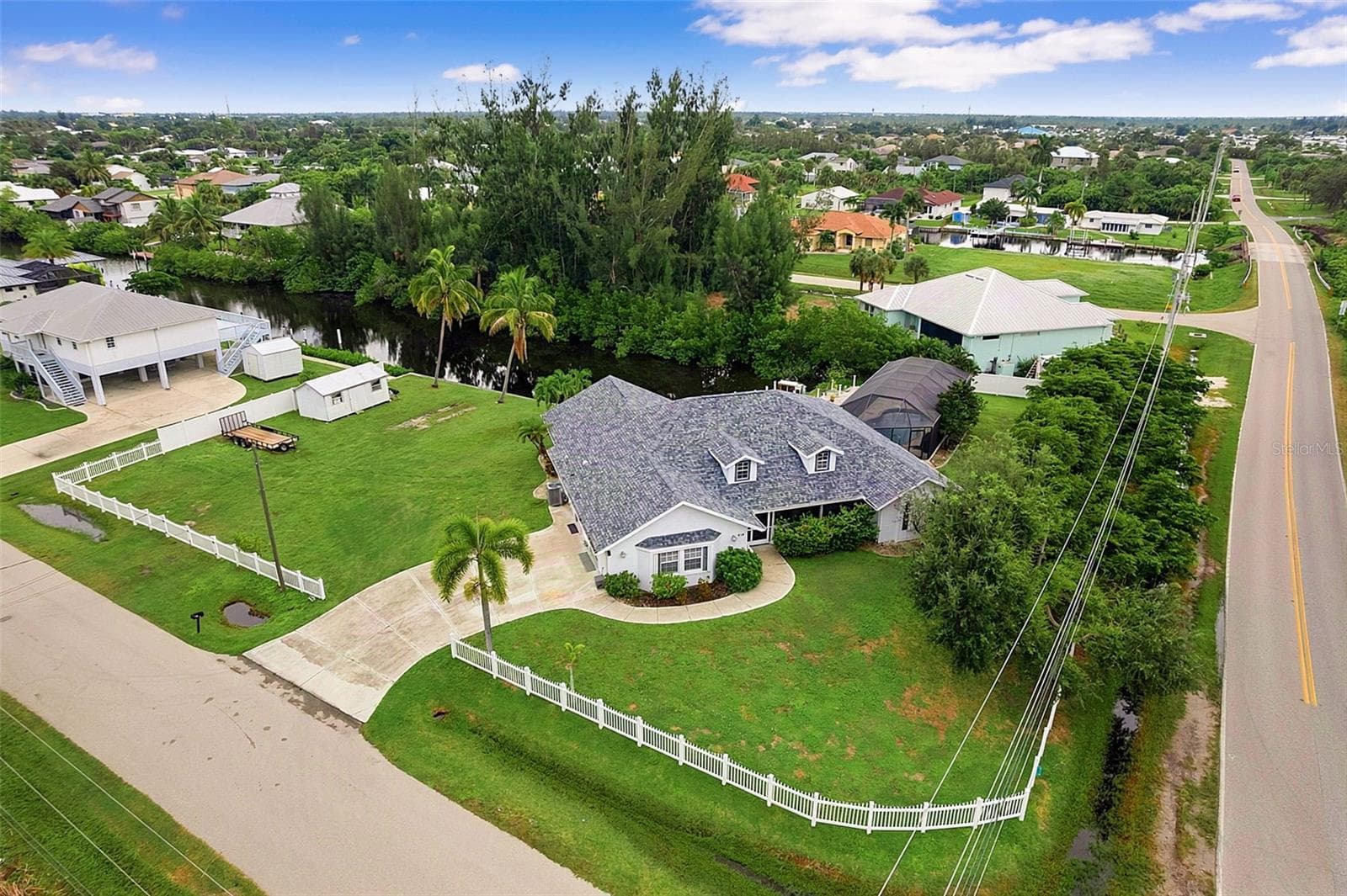 Aerial View - 614 RIO VILLA DR, PUNTA GORDA