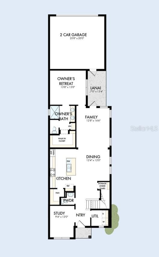 Floor Plan First Floor - 5664 SAVANNA VALLEY TRL, ST CLOUD