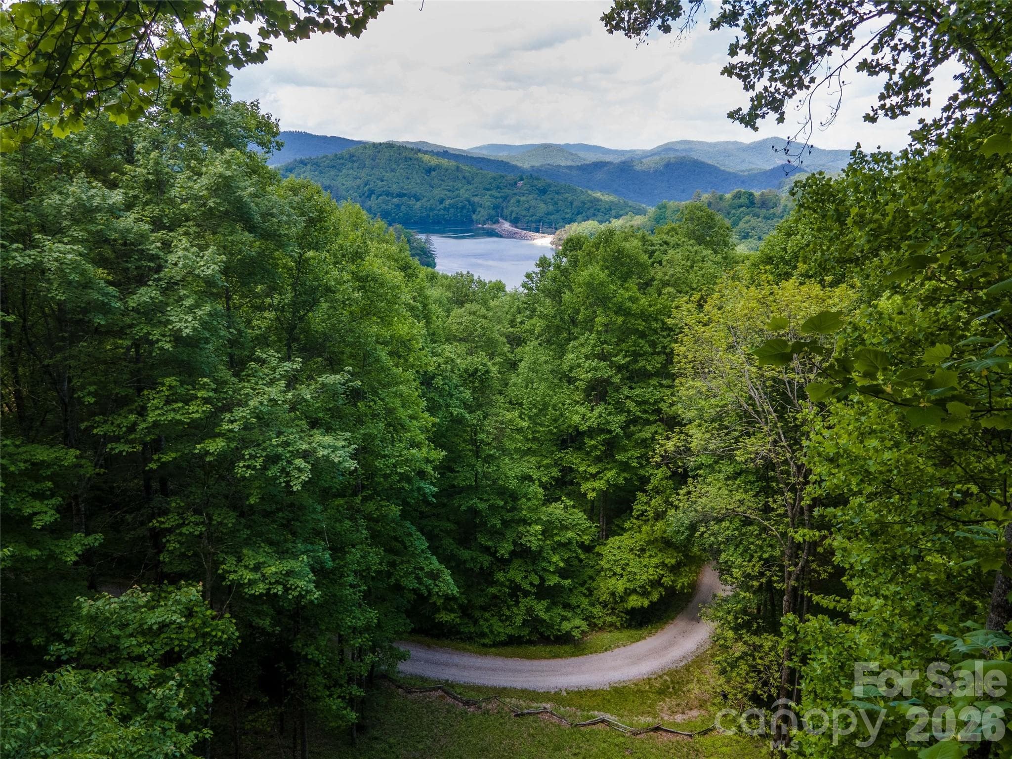 Drone photography just above lot of potential view if you build up. - Lt 10 Von Trapp Lane, Tuckasegee