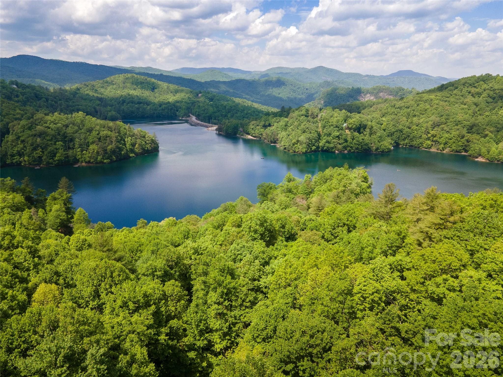 Drone photography of lake. - Lt 10 Von Trapp Lane, Tuckasegee