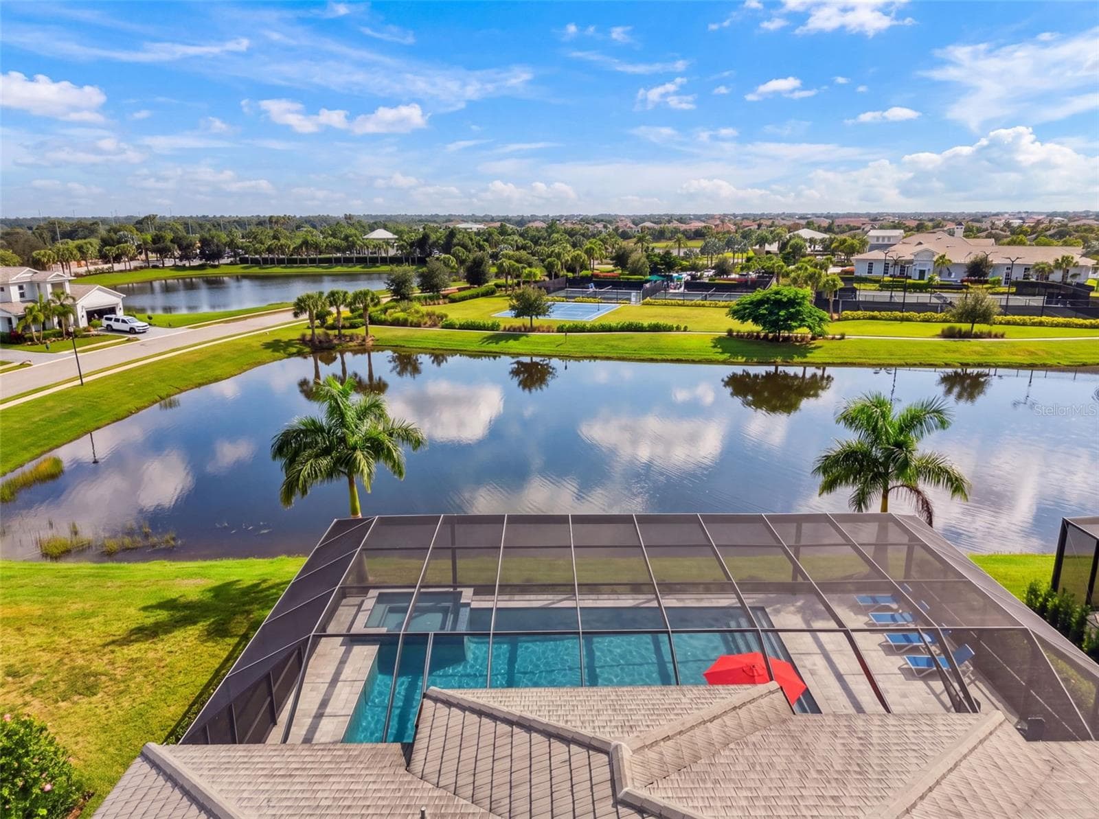 Overhead Property View - 8448 CANE BAY CT, LAKEWOOD RANCH