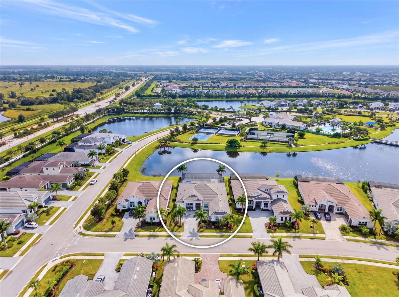 Surrounding Neighborhood Aerial - 8448 CANE BAY CT, LAKEWOOD RANCH