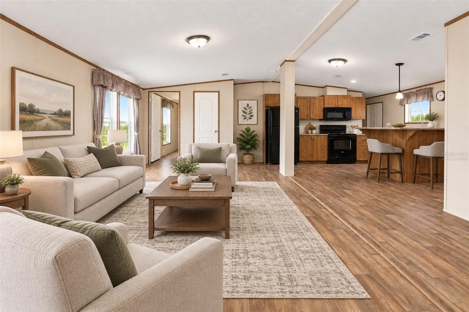 Virtually Staged living area - 9066 PINEHAVEN WAY, ENGLEWOOD