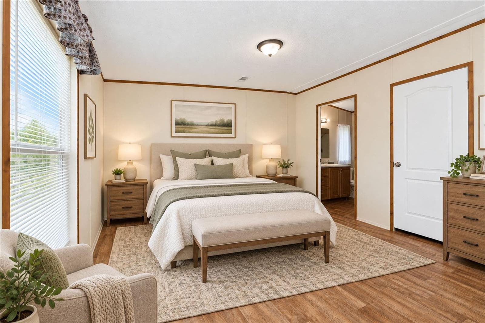 Virtually staged Primary Bedroom - 9066 PINEHAVEN WAY, ENGLEWOOD