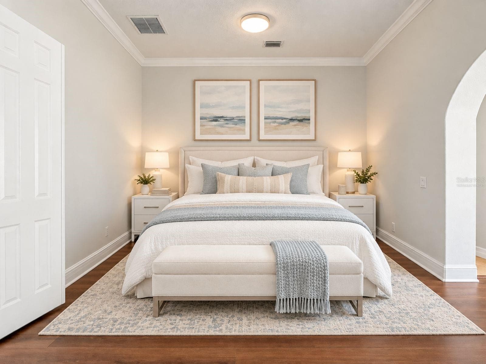 Virtually Staged-Primary Bedroom - 8264 DUNHAM STATION DR, TAMPA