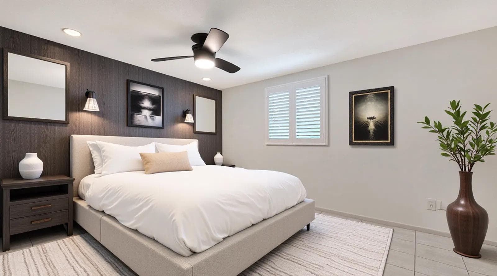 Staged Guest Bedroom - 2610 REGATTA DR, SARASOTA