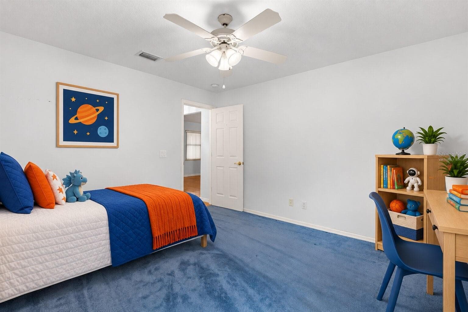 Virtually Staged - Second Bedroom - 1000 EDMUND AVE, DUNDEE