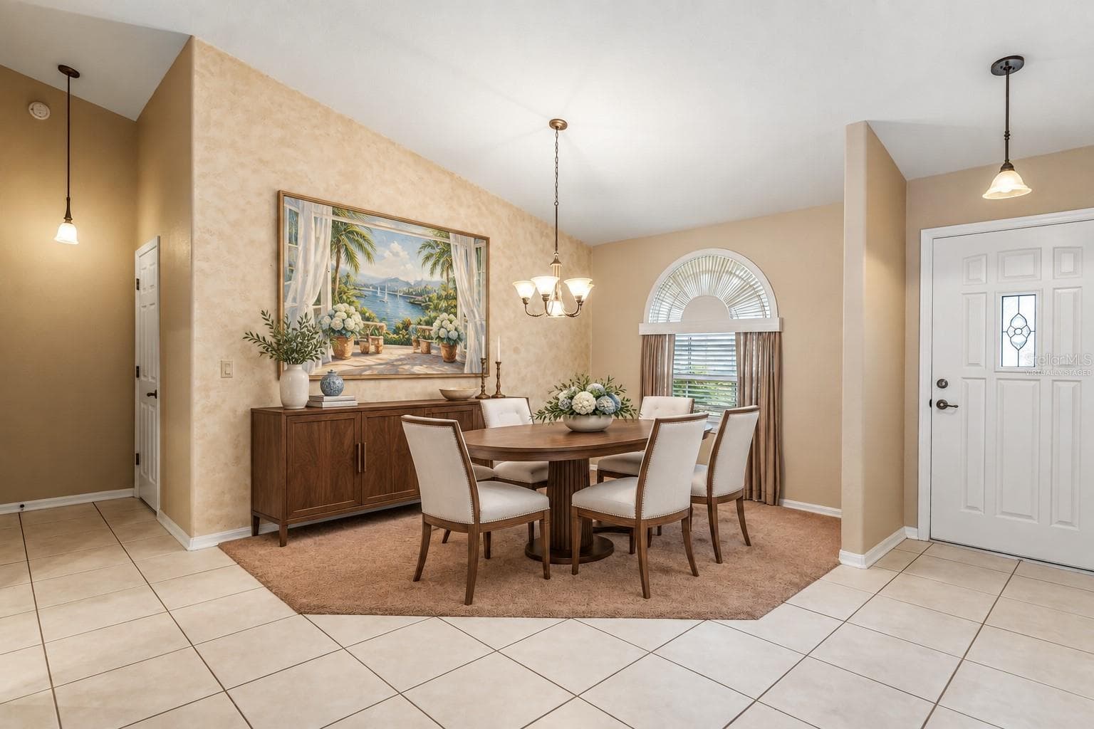 Dining Area - Virtually Staged. - 14433 LINDEN DR, SPRING HILL