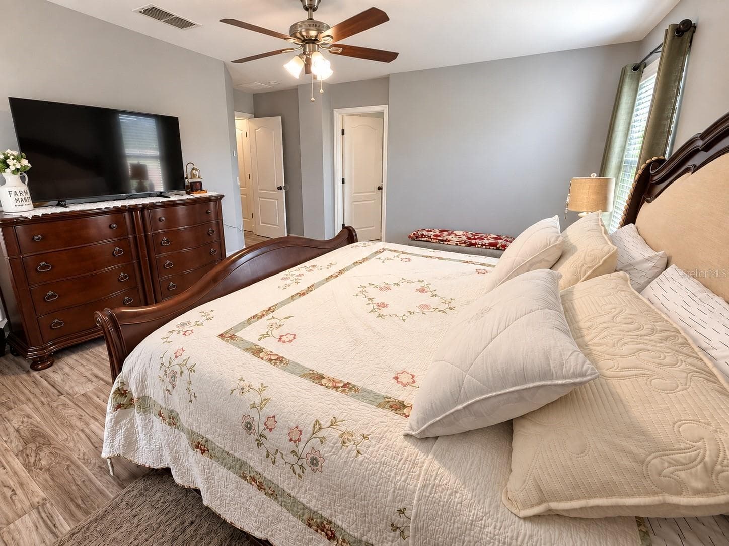 Spacious primary bedroom. - 3998 PEMBERLY PINES CIR, ST CLOUD