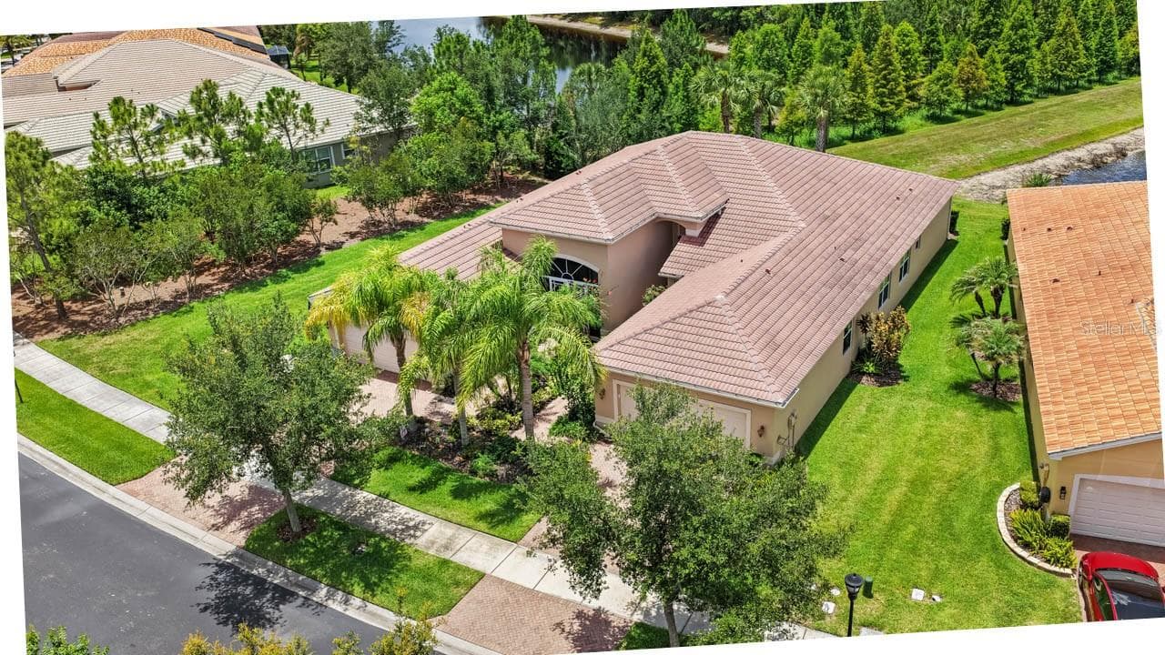 Front Aerial - 15665 AURORA LAKE CIR, WIMAUMA