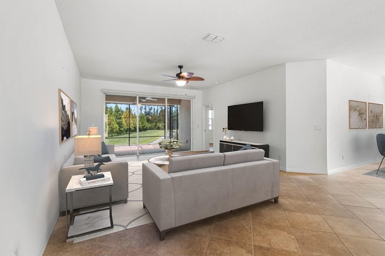 Staged Great Room - 15665 AURORA LAKE CIR, WIMAUMA