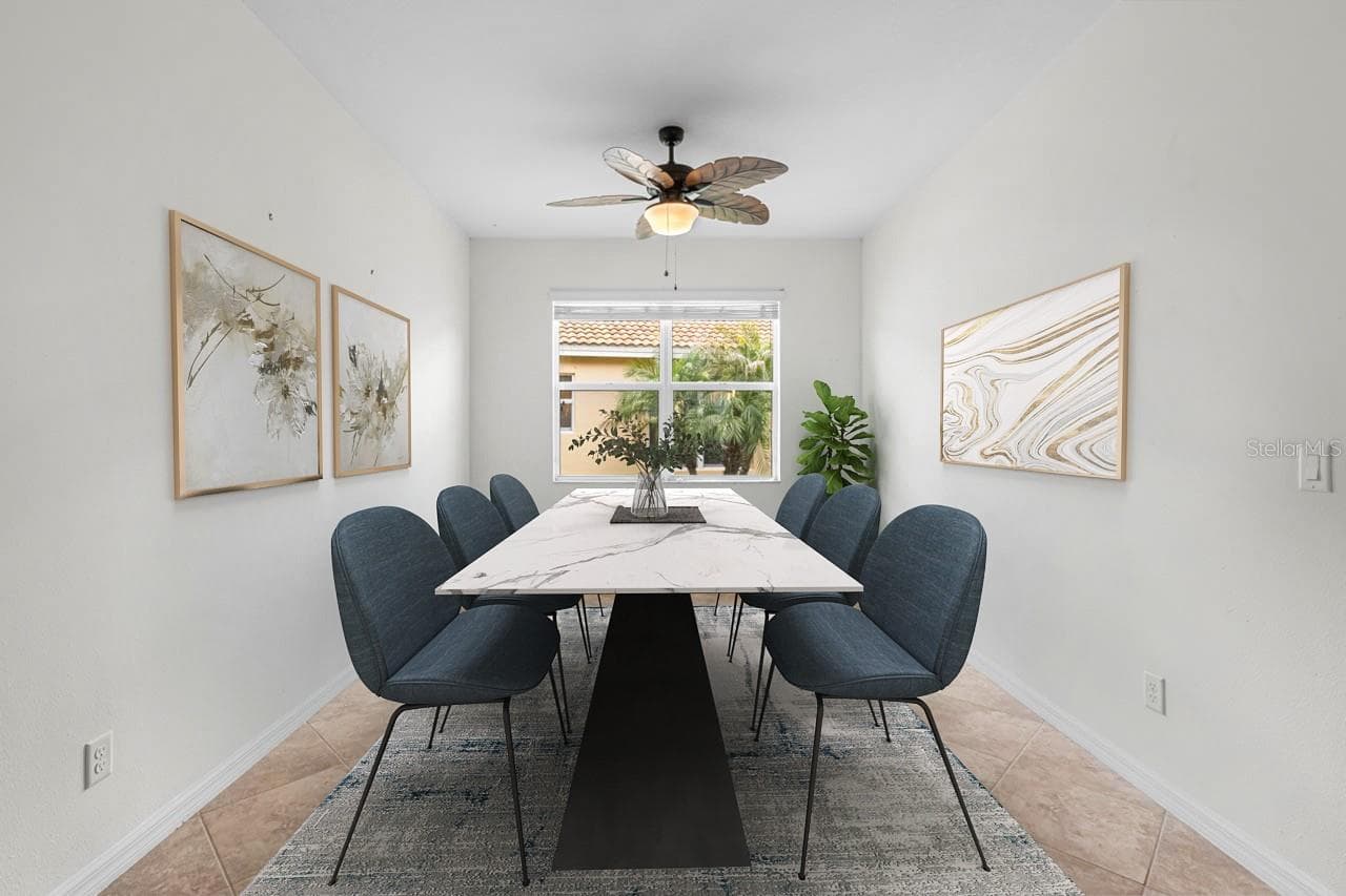 Staged Dining Room - 15665 AURORA LAKE CIR, WIMAUMA