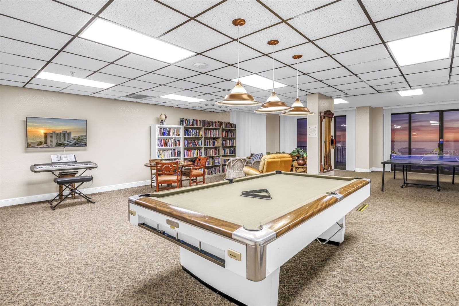 Beachfront Game Room and Library - 15462 GULF BLVD #1006, MADEIRA BEACH