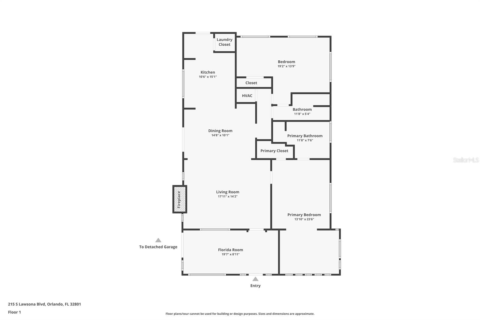 Floor Plan - 215 S LAWSONA BLVD, ORLANDO