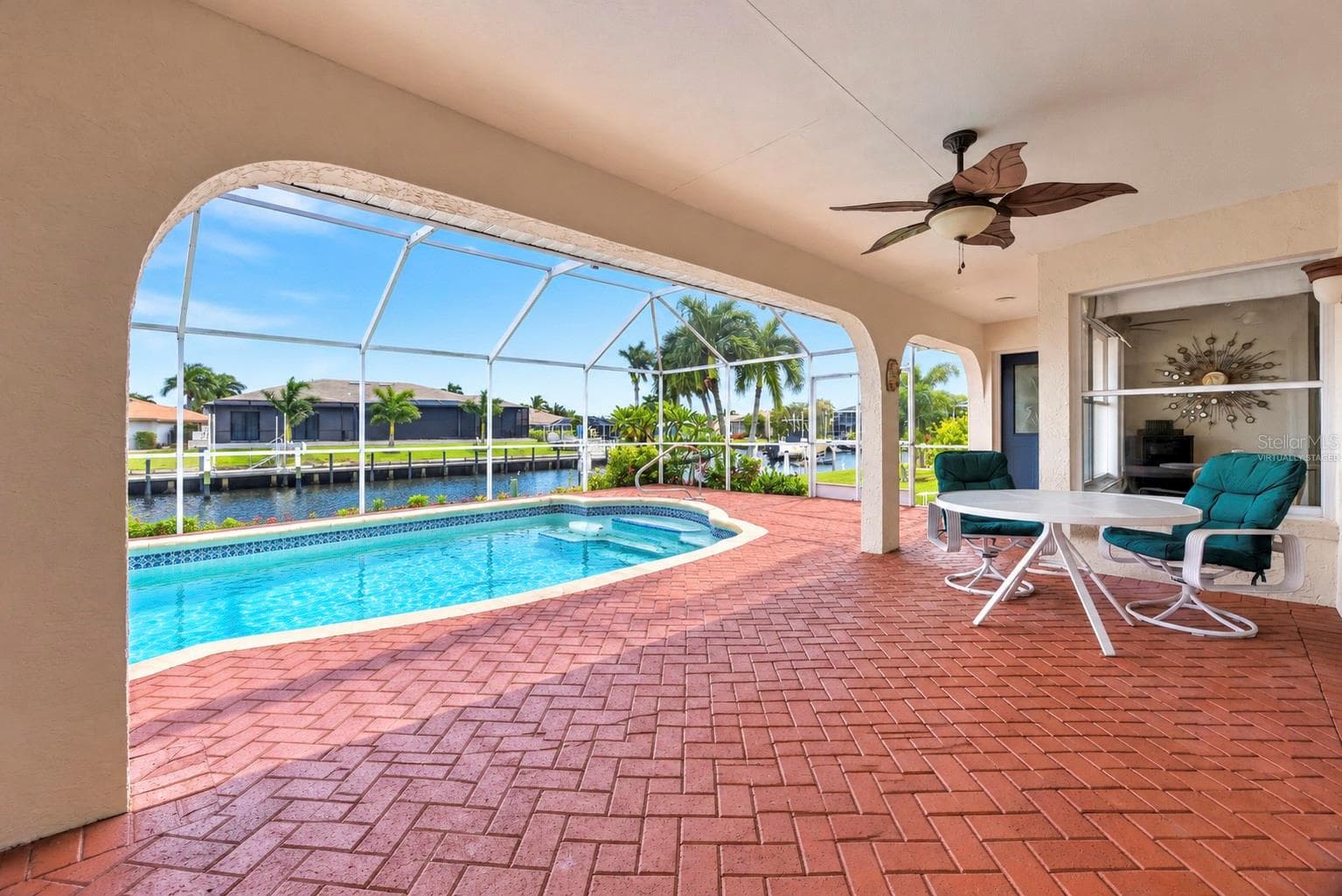 Virtually staged with water - 1645 VIA BIANCA, PUNTA GORDA