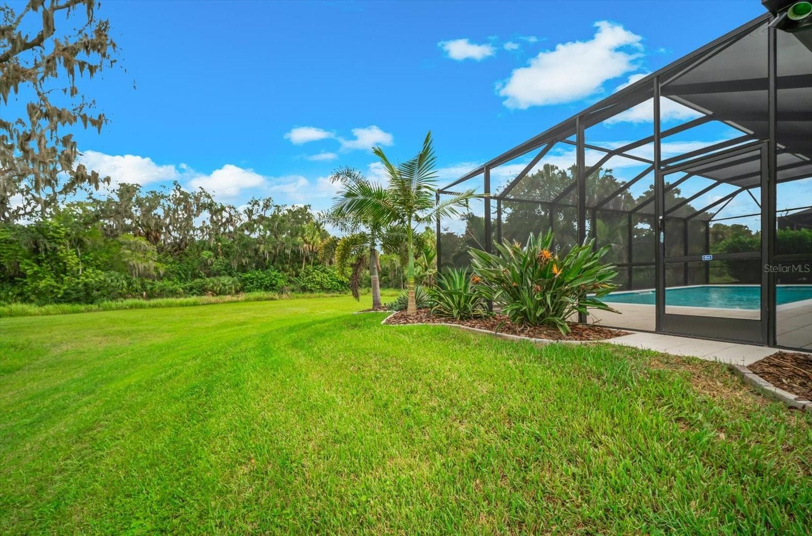 Side yard open to nature - 10716 SARATOGA PL, PARRISH