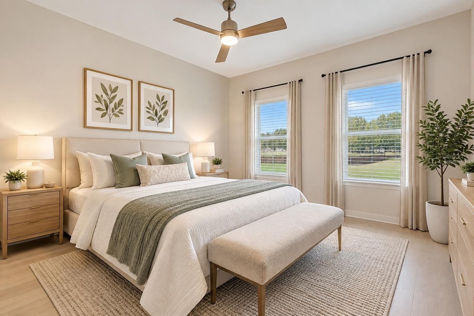 Primary Bedroom - Virtually Staged - 2409 SW 170TH PL, OCALA