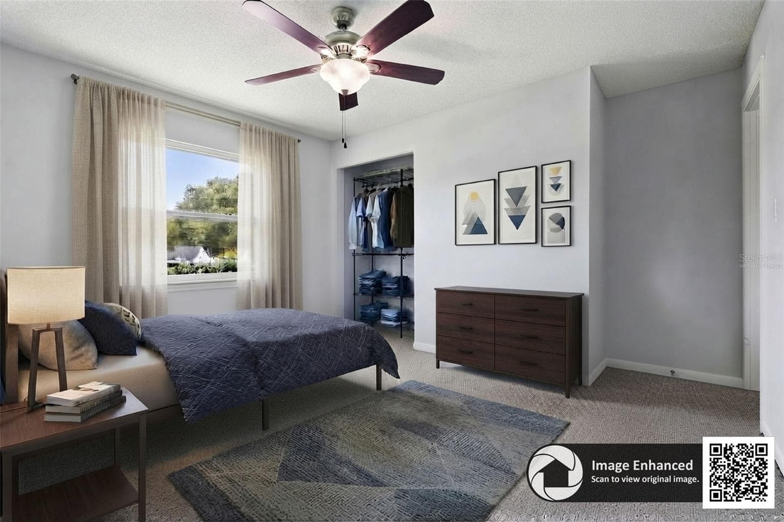 virtually staged bedroom - 2228 KING CHARLES CT, WINTER PARK