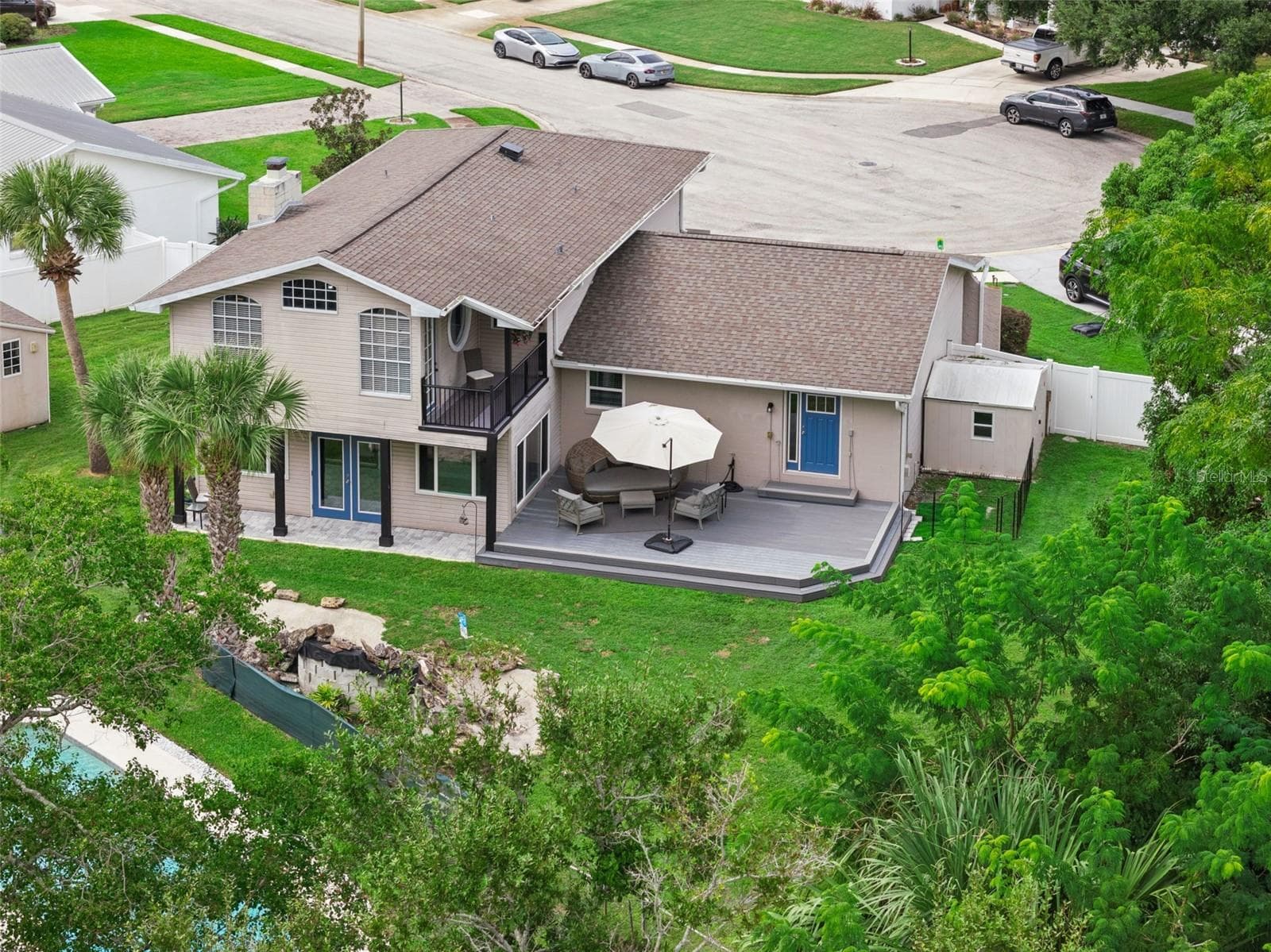 ariel view - 2228 KING CHARLES CT, WINTER PARK