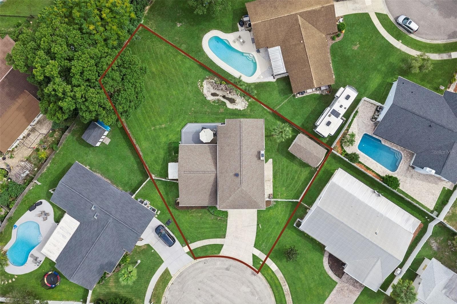 birds eye view - 2228 KING CHARLES CT, WINTER PARK