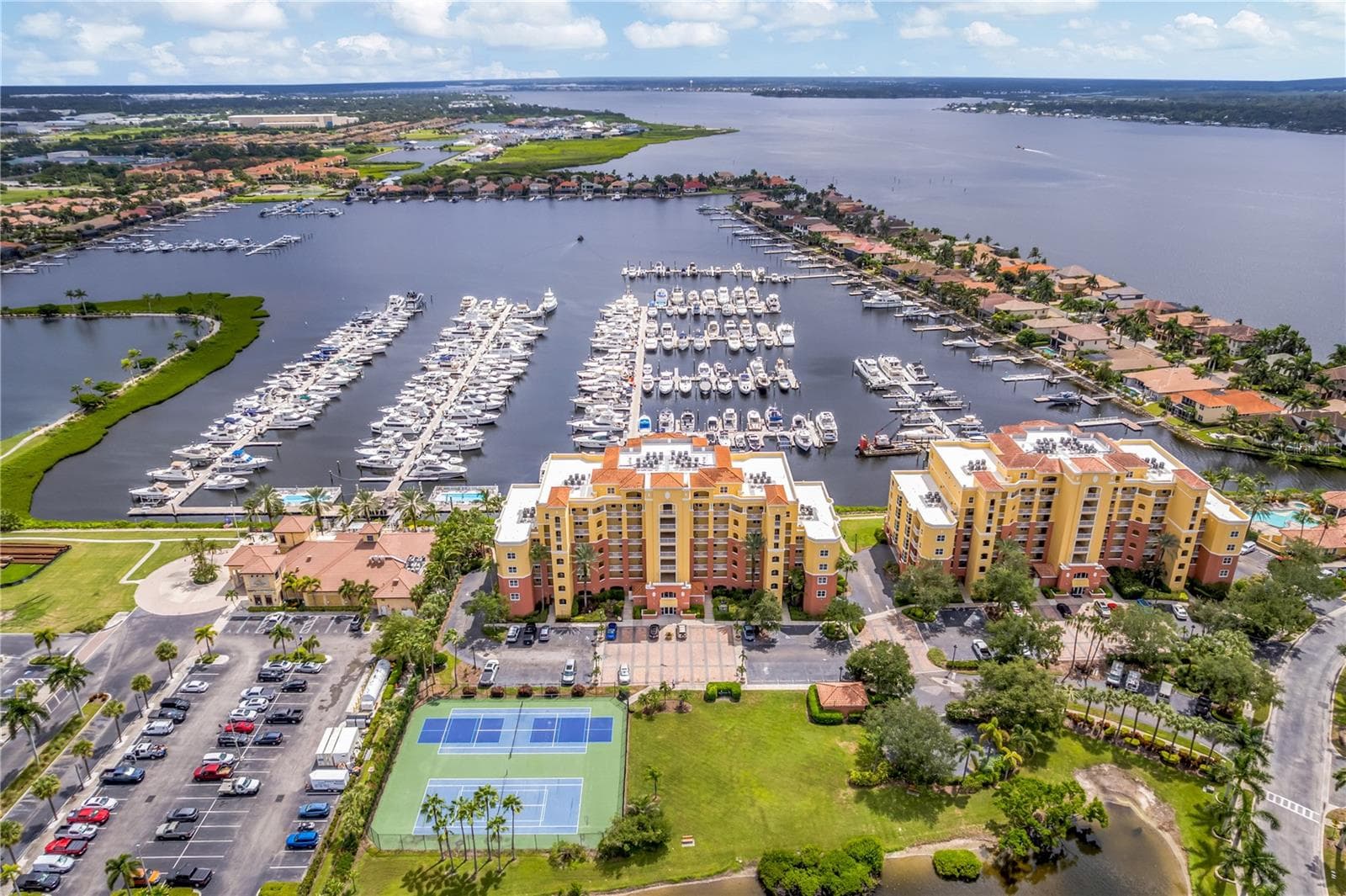 Wonderful views of the marina as well as the upper Manatee River. - 606 RIVIERA DUNES WAY #405, PALMETTO