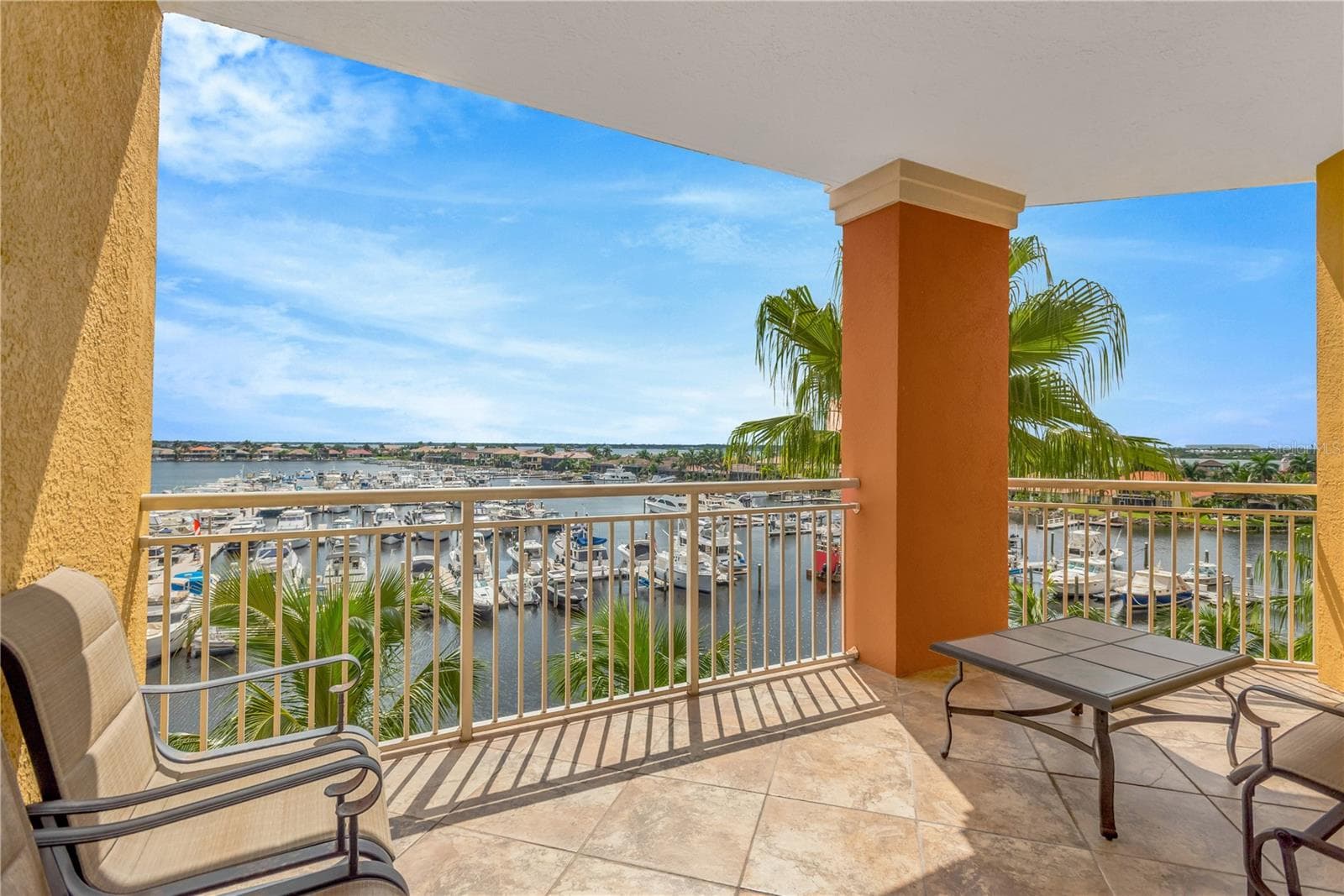 Covered Lanai with beautiful marina and River views - 606 RIVIERA DUNES WAY #405, PALMETTO