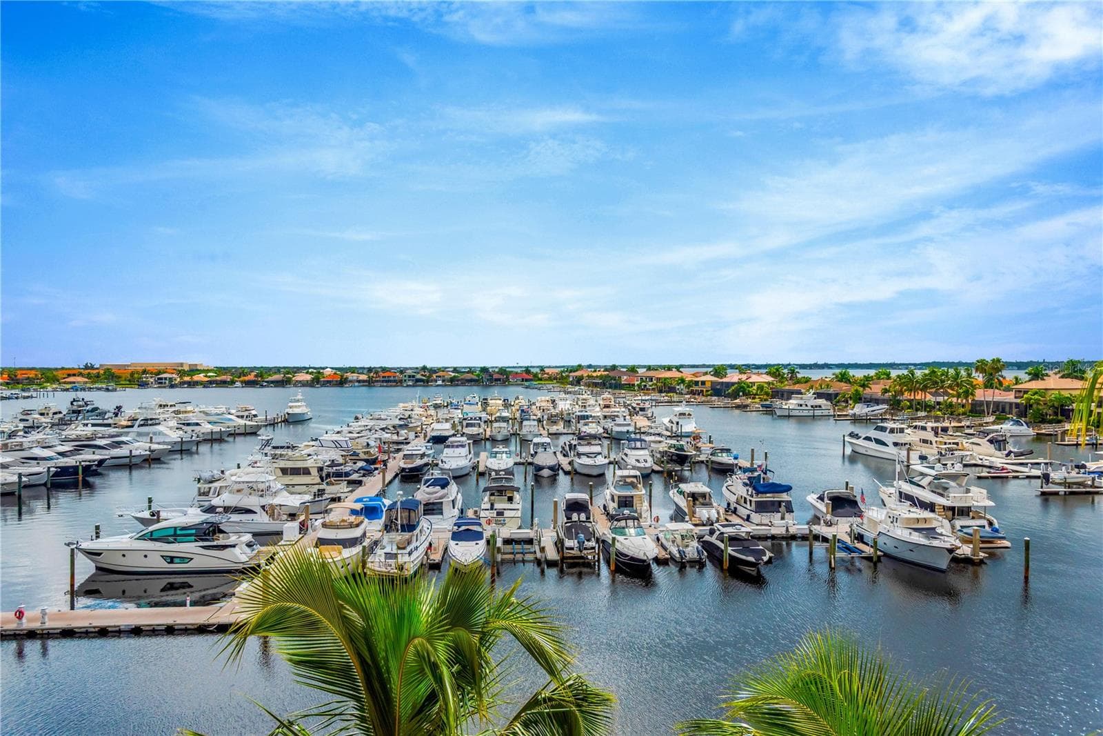 Marina view from the covered lanai - 606 RIVIERA DUNES WAY #405, PALMETTO