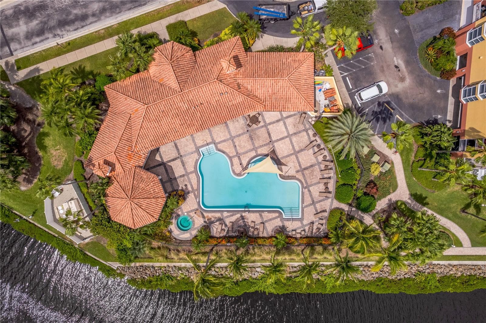 Clubhouse, Pool and Covered Eating Area with Grills - 606 RIVIERA DUNES WAY #405, PALMETTO