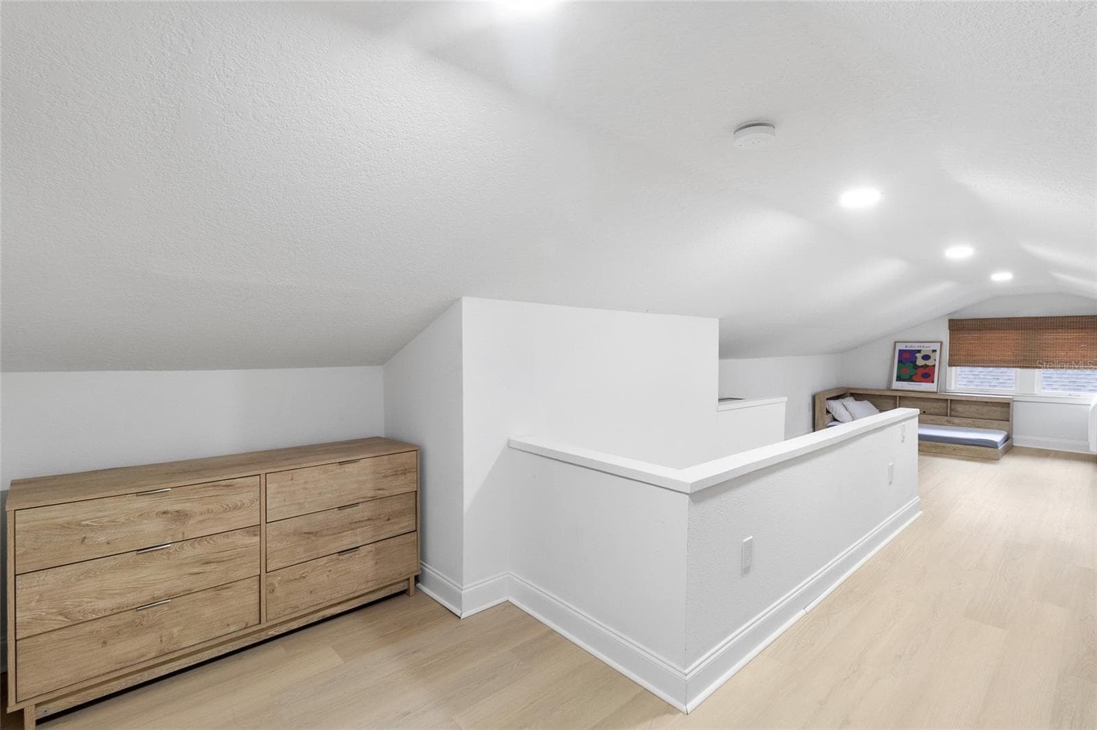 Upstairs loft bedroom! Recessed lighting! LVP floors and closet too! - 2243 HIGHLAND ST S, ST PETERSBURG