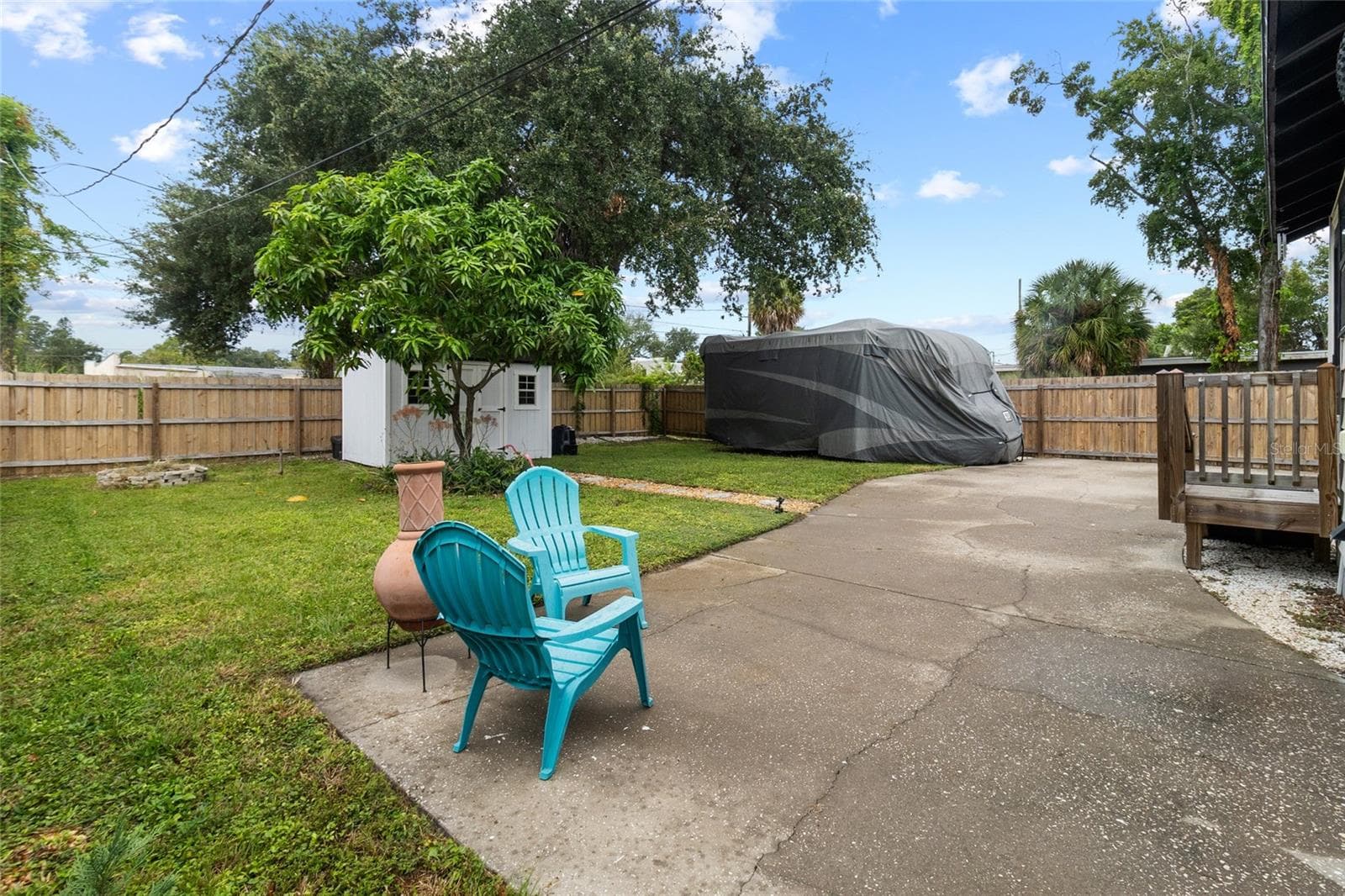 Great for entertaining! Backyard patio and firepit! - 2243 HIGHLAND ST S, ST PETERSBURG