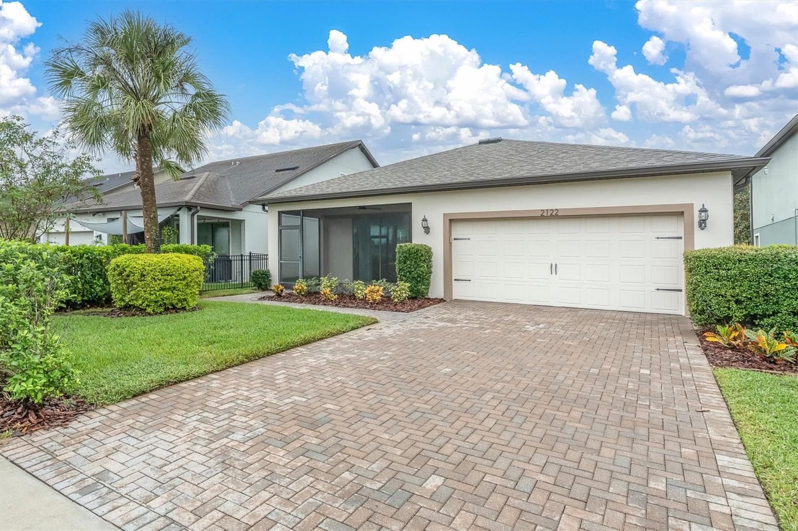 Front elevation with two-car garage - 2122 LONG SPUR, ODESSA