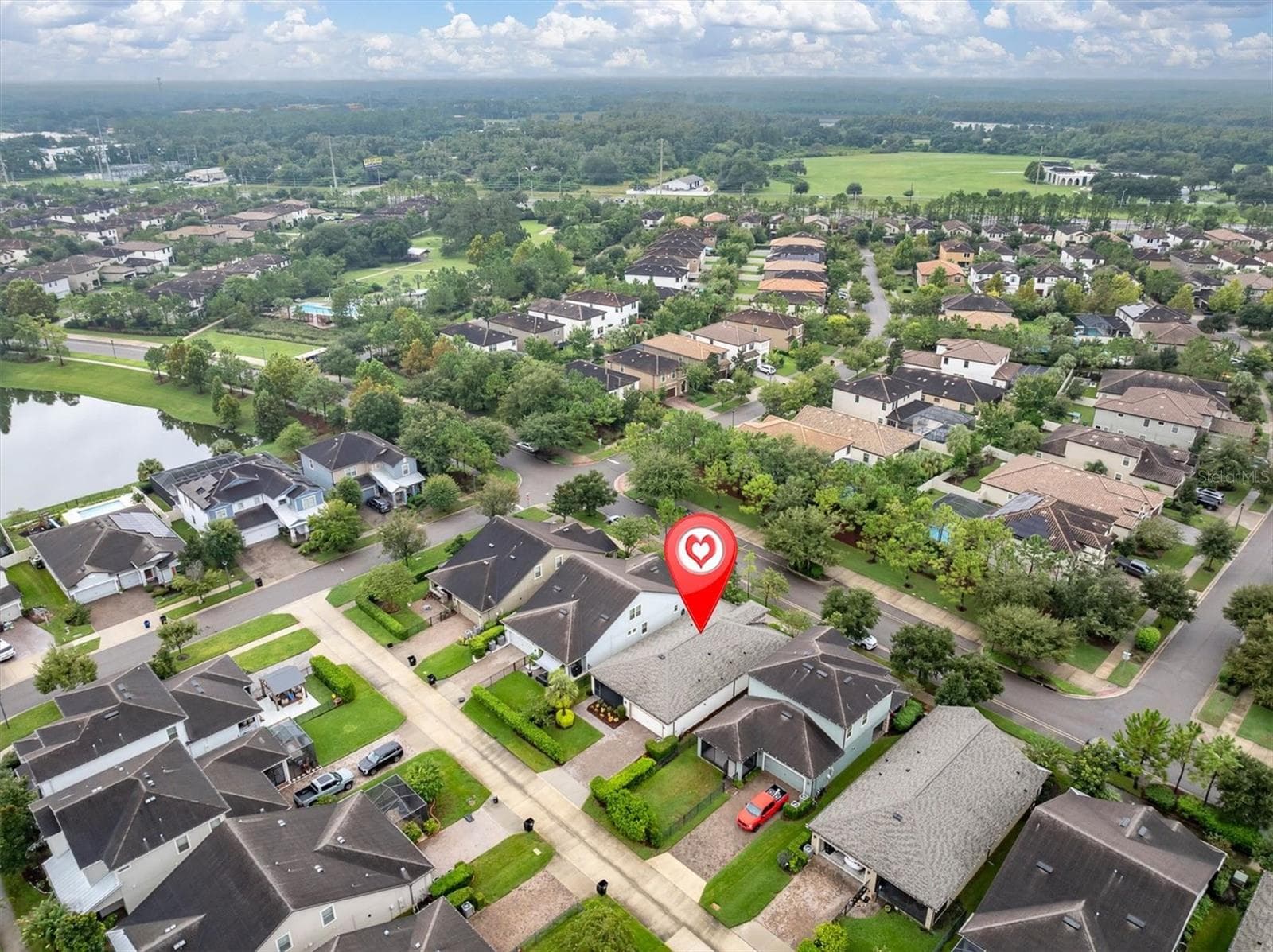 Aerial view of the home and surrounding area - 2122 LONG SPUR, ODESSA