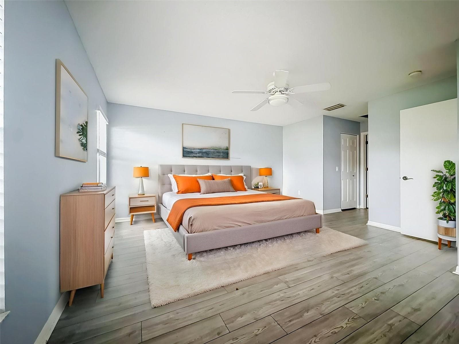 Primary Bedroom Furniture Digitally Staged - 18709 SUMMERSONG DR, HUDSON