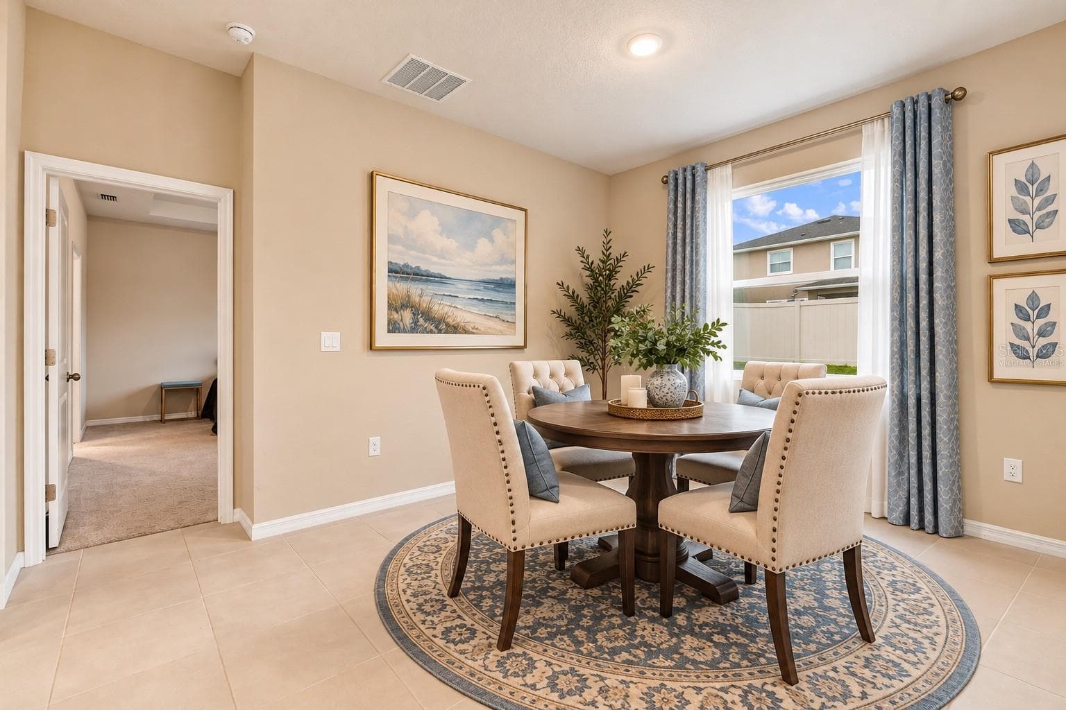 Eat-in Kitchen-Virtually Staged - 32337 CONCHSHELL SAIL ST, WESLEY CHAPEL