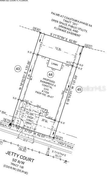 Plot Plan - 7334 JETTY CT, PALMETTO
