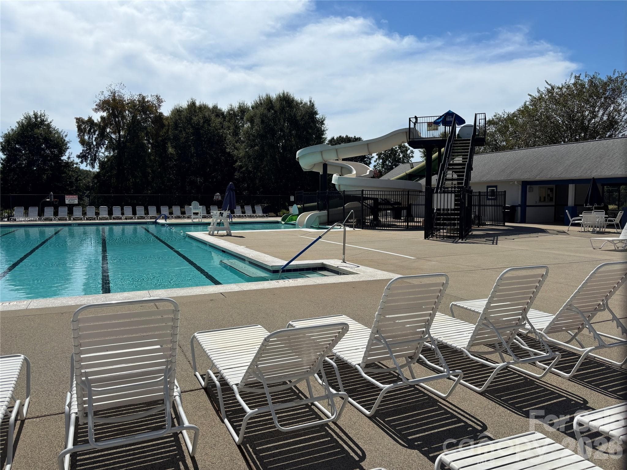 Neighborhood pool with water slide - 1619 Eagle Lake Drive, Indian Land