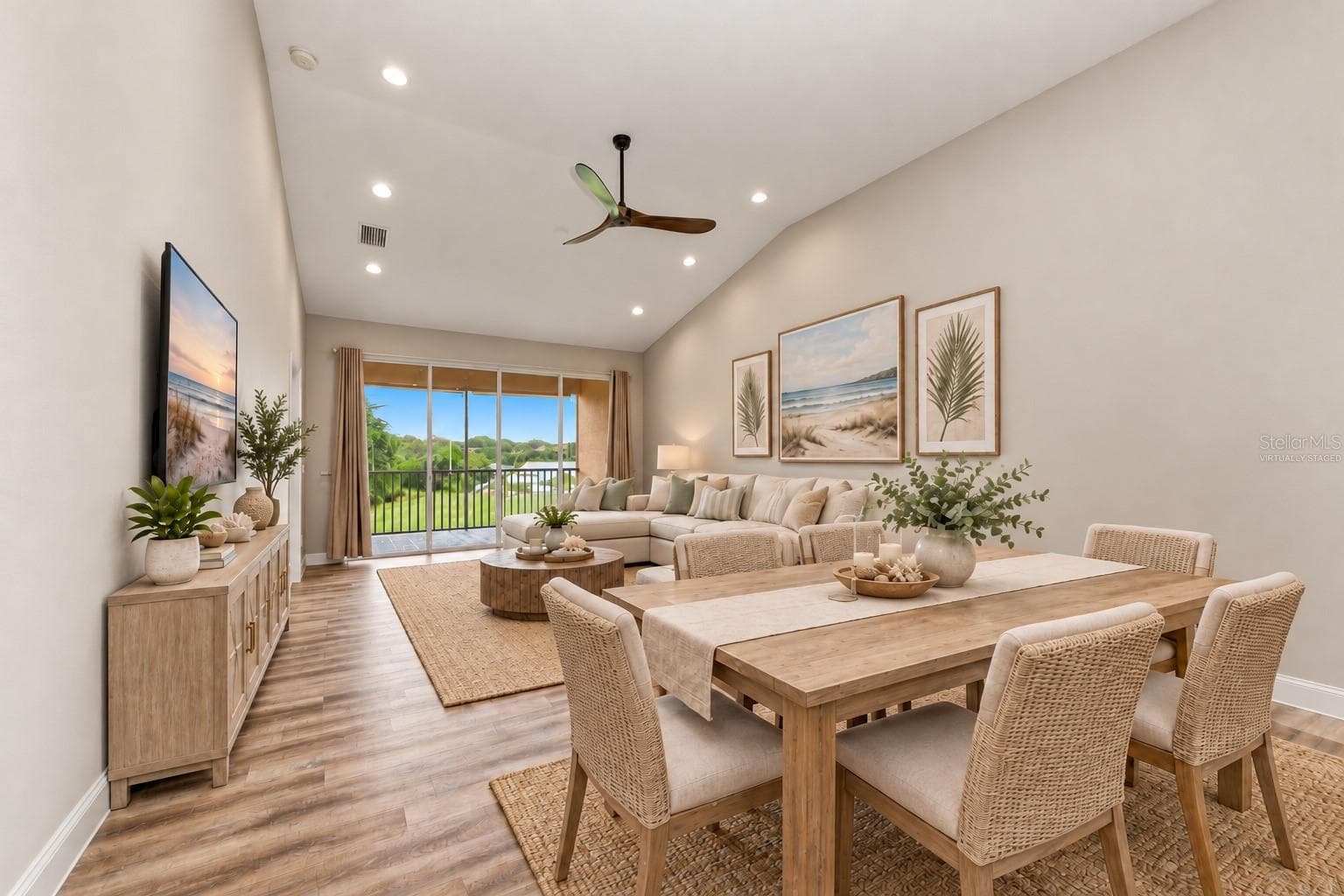 Dining Room Virtually Staged - 5645 KEY LARGO CT #5645, BRADENTON