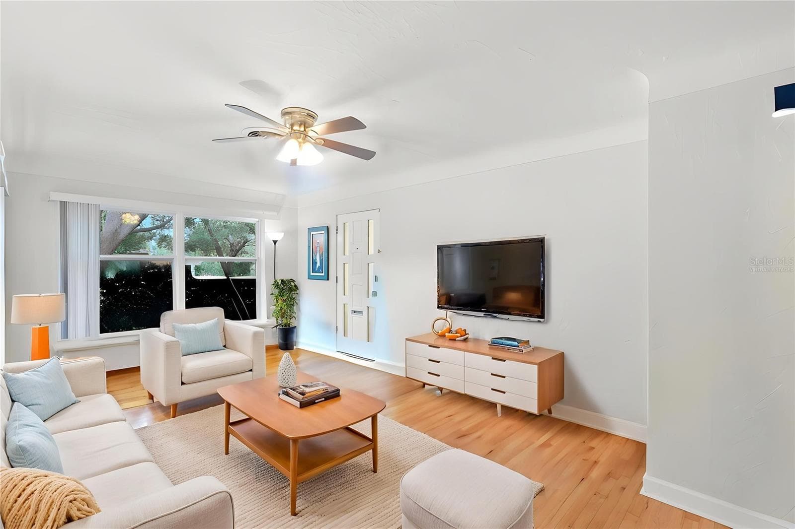 Virtually Staged Living Room - 4567 25TH AVE N, ST PETERSBURG